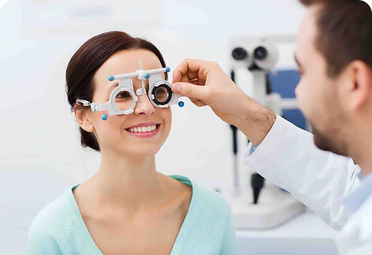 Fitting of spectacles